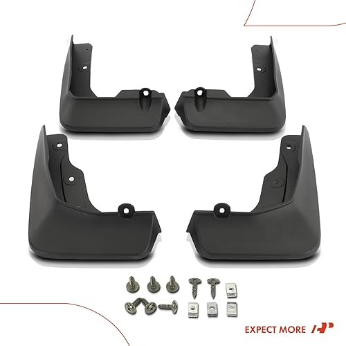 Miniatura 8 de A-Premium Juego de 4 protectores contra salpicaduras con kit de herramientas compatibles con BMW Serie U11 X1 M35i 2024, delantero y trasero (lado