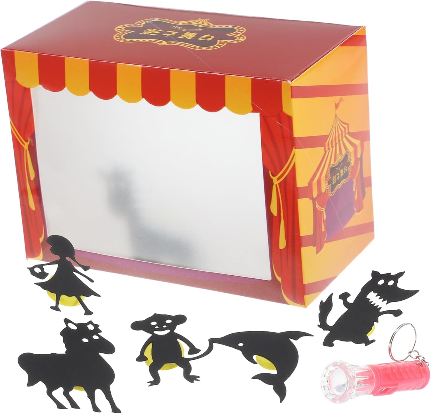 Niltracy Multicolor Diy Puppet Show Craft Sets For Kids Puzzle 1 Set Mini Shadow Puppet Theater Shadow Puppets Puppet Theatre For Kids Plaything Diy