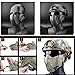 ACEXIER Tactical Mask Dual Mode Headband System M07 Tactical Protective Mask Halloween Half Face Skull Tactical Masks Outdoor Equipment (Tan)