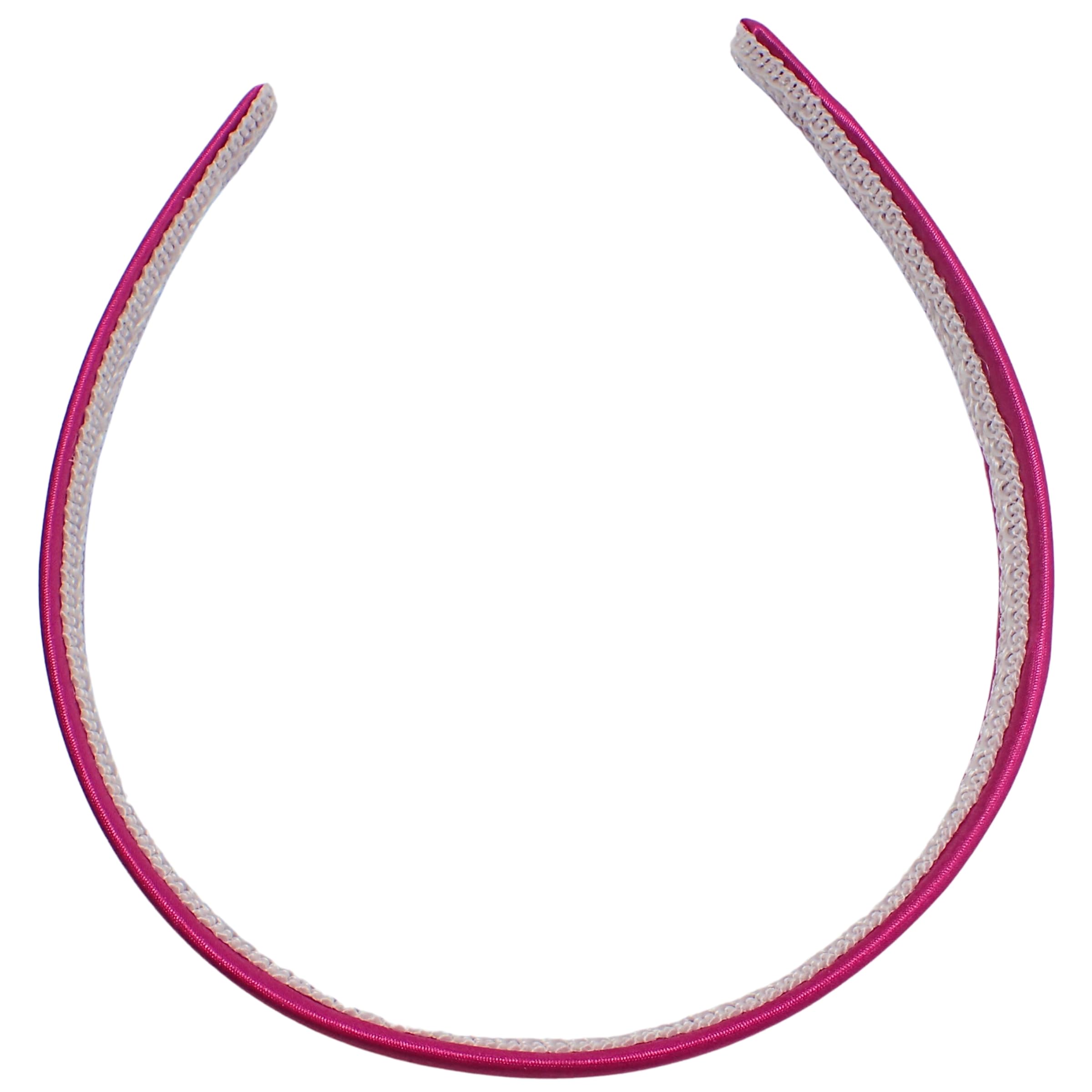 Topkids Accessories Satin Alice Headband Head Band Hairband Hair Band Women Adult Girls Kids School 60s 70s 80s Plain Aliceband 2 5cm 1 Thick Wide Hard Light Pink