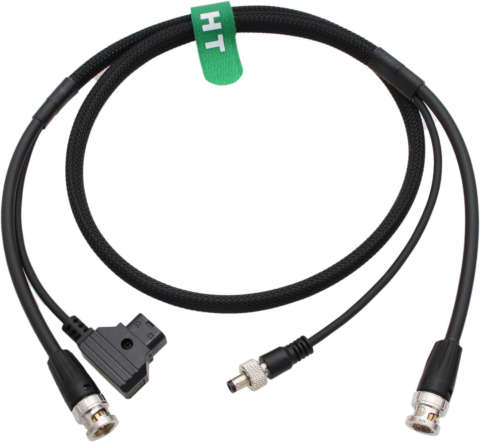 D-TAP Locking DC Power Cable, 12G 4K SDI BNC for Atomos Shogun Ninja V SmallHD 702 Monitor Blackmagic Studio Camera 4K 6K Pro Hollyland Mars 400S Pro Wireless Video Transmission 60cm