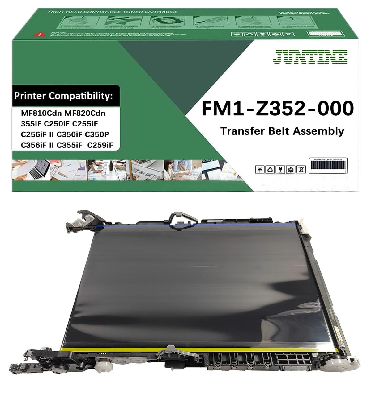 JUNTINE Remanufactured FM1-Z352-000 Transfer Belt Assembly Replacement for FM1-Z352-000 Transfer Belt Assembly Compatible with Canon MF810Cdn MF820Cdn 355iF C250iF C255iF C256iF II C350iF (1-Pack)