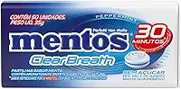 Pastilhas, Mentos, Clear Breath Peppermint, Sem Açúcar, Sabor de Menta - 35g | 50 Unidades