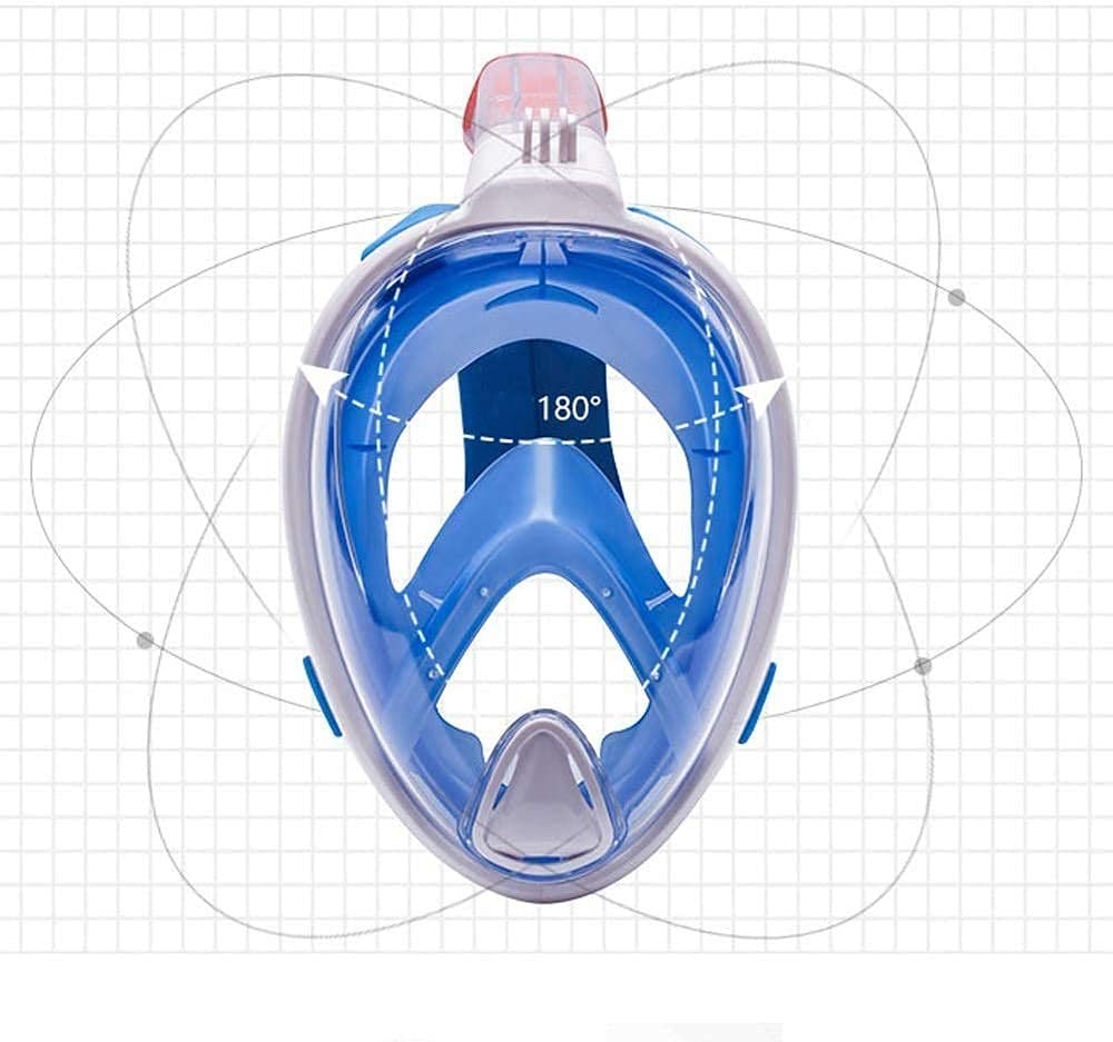 Gafas de Buceo con esnórquel de Cara Completa, máscara de esnórquel para Adultos, Hombres y Mujeres, esnórquel seco Completo, Espejo antivaho, Equipo Profesional, Conjunto de máscara de Buceo