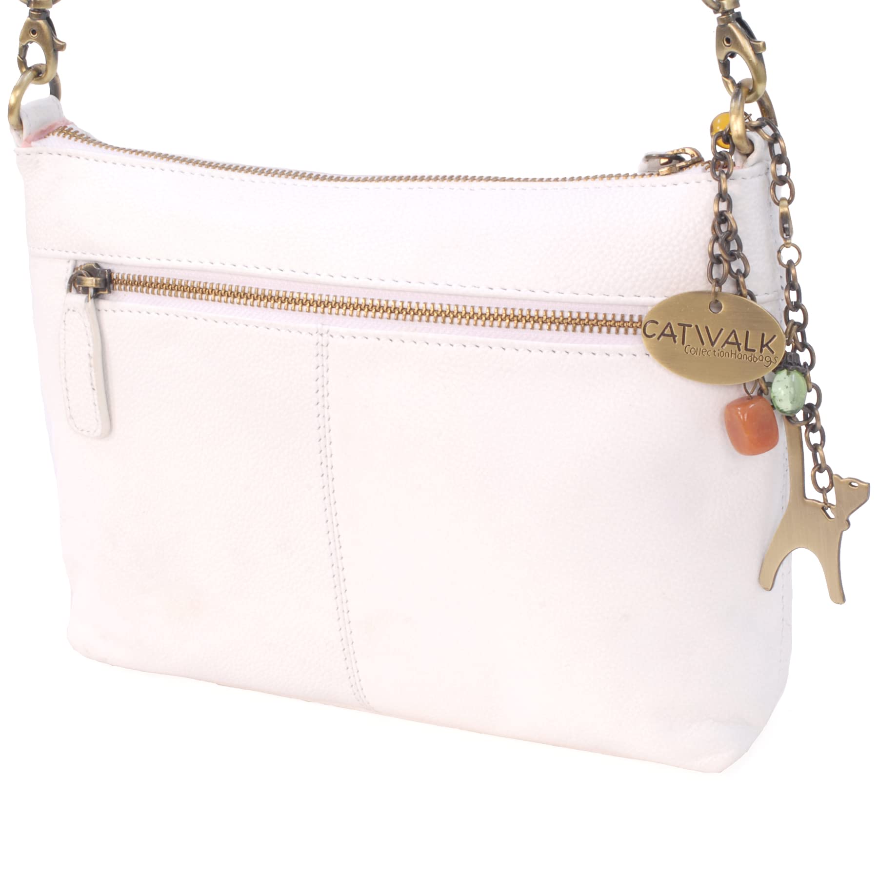Catwalk Collection Handbags - Bolso Bandolera Pequeño de Mujer - Bolso de Mano de Piel Acolchado - Correa Ajustable - Bolsito de Verano - Josie