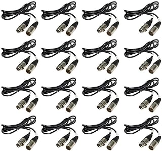 (16) Chauvet DMX5P5FT 5 Foot Male to Female 5 Pin DMX Cable
