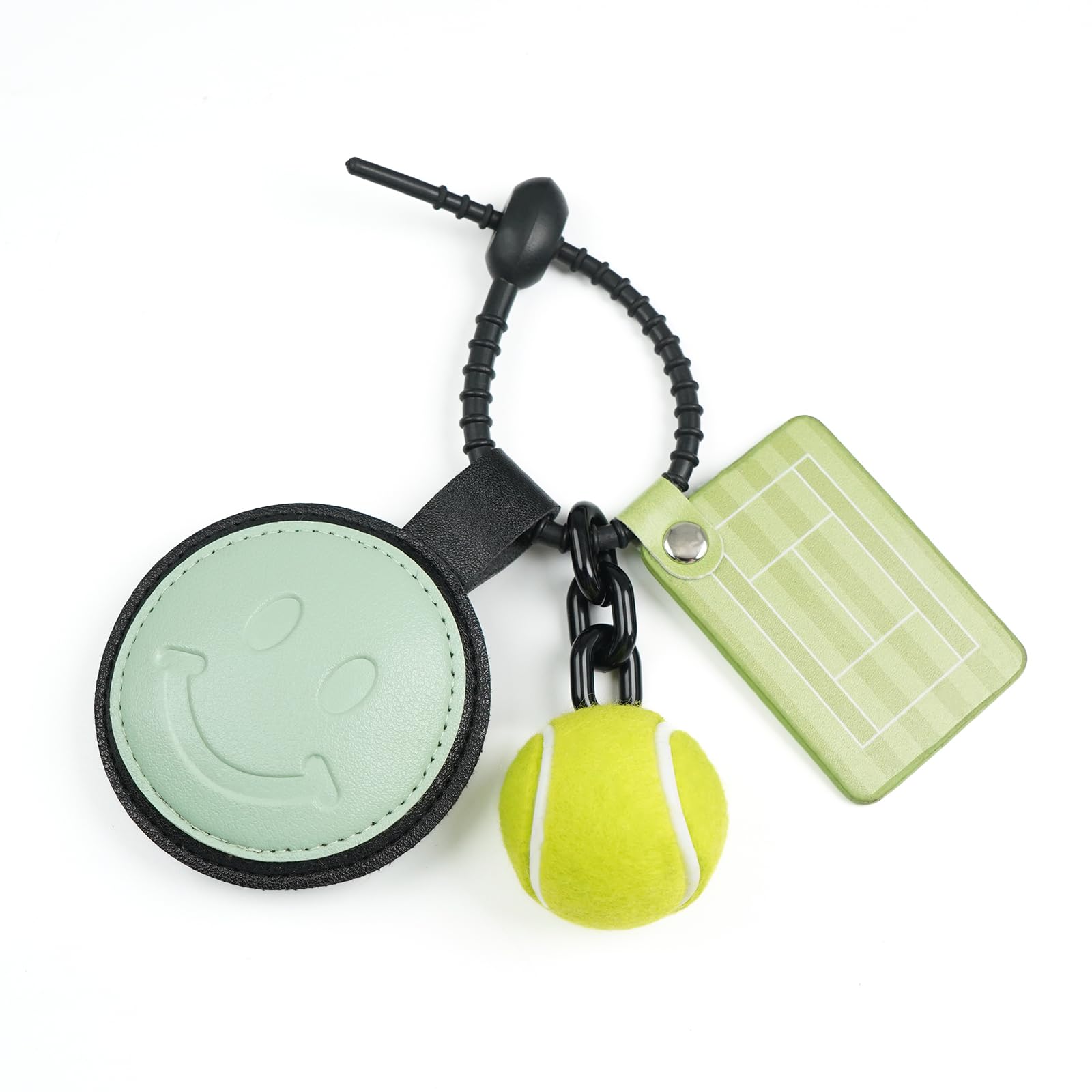 WILMIN Tennis Ball Bag Charm - Cute Tennis Souvenir Hanging Decoration for Bags, Gift for Tennis Lovers