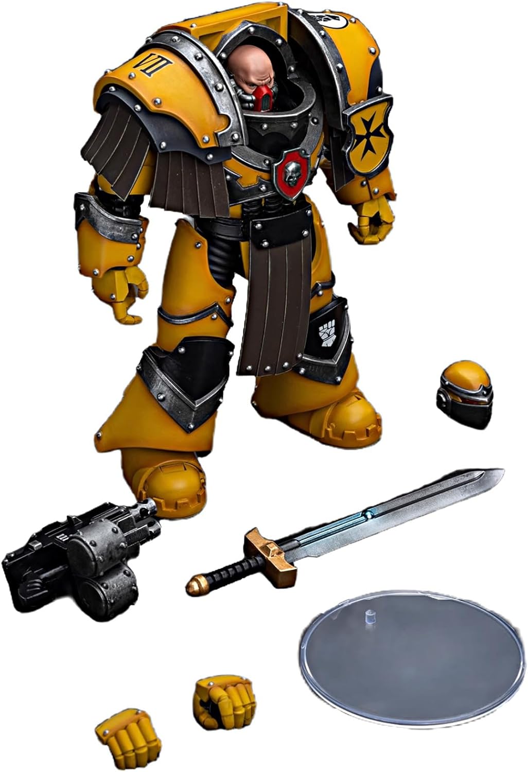JOYTOY Warhammer 40K 1/18 Action Figures Imperial Fists Legion Cataphractii Terminator Squad 4PCS Collectible Model