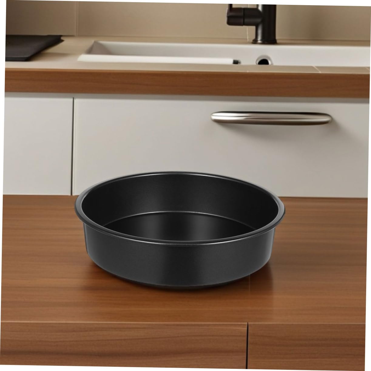 Moules à Gâteau Ronds en Acier au Carbone Ensemble de 3 Antiadhésifs Cuisson au Four Résistant aux Taches la Corrosion, Pâtisserie Maison