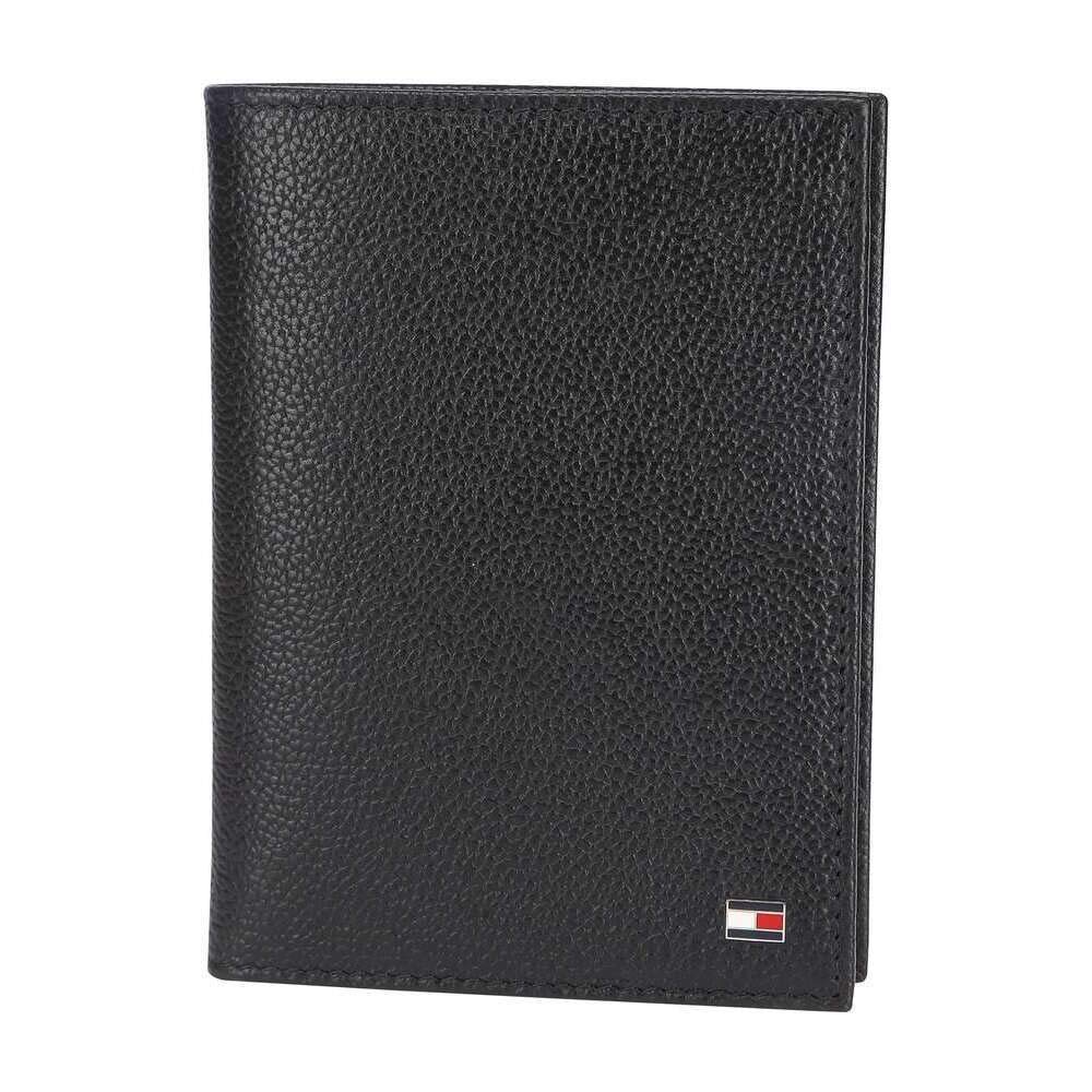 Tommy Hilfiger Aden Leather Passport Holder Wallet for Men Black, 7