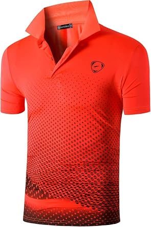 Mens Golf Shirt Short Sleeve Quick Dry Sport Polo Tee Shirt T-Shirts Tshirt Tops Tennis Pickleball Badmintion LSL195