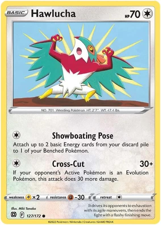 Hawlucha - 127/172 - Common - Sword & Shield: Brilliant Stars