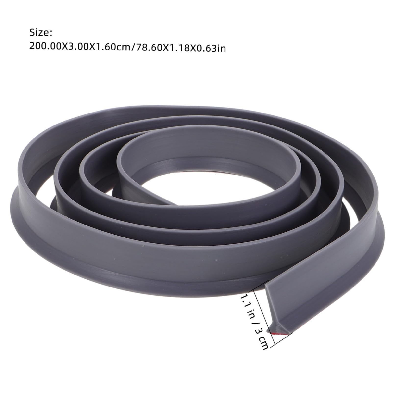 JECOMPRIS Seal Strip Shower Flexible Self-Adhesive Barrier for Bathroom Kitchen Splash Guard for Dry Wet Separation Easy Installation Maintenance