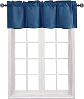Vista 44 de JIUZHEN Cortinas de cenefa para ventana de cocina, cenefas para ventana de sala de estar/sótano, cortinas de ventana de baño, aislamiento térmico