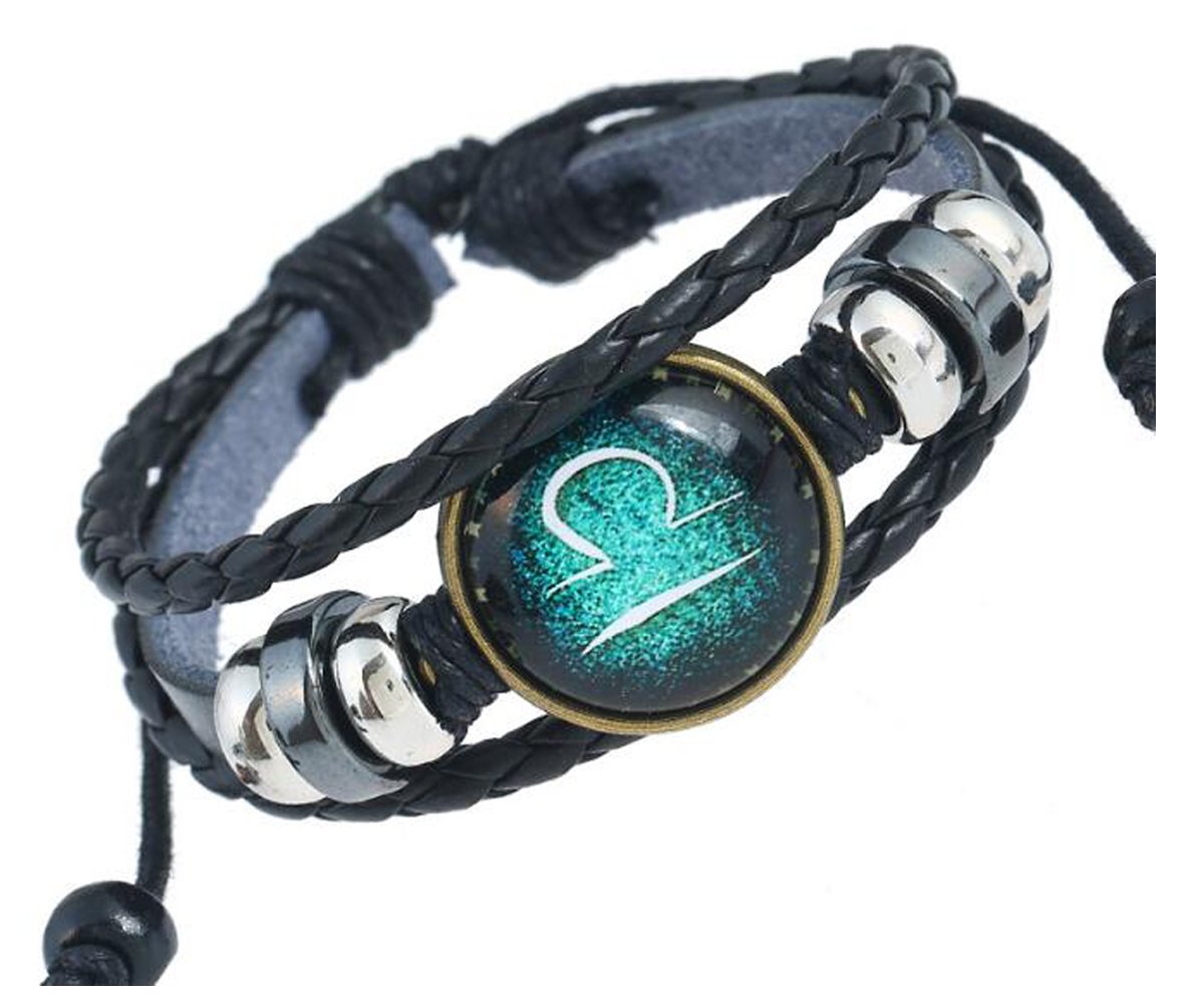 MeiPing Lederarmband, Unisex, Sternbild 12