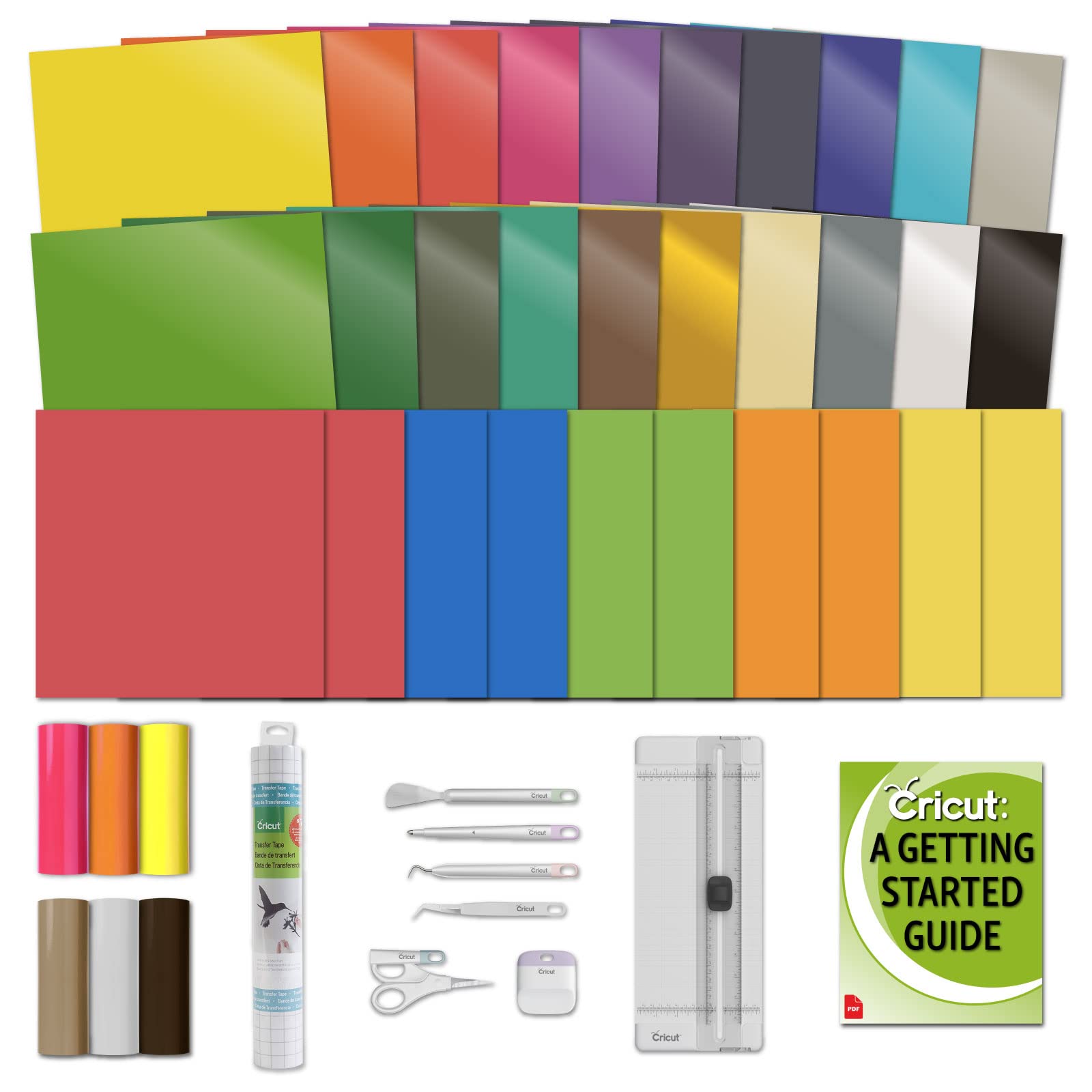 Buy Cricut Beginner Sampler Bundle IronOn, Vinyl, Adhesive Paper