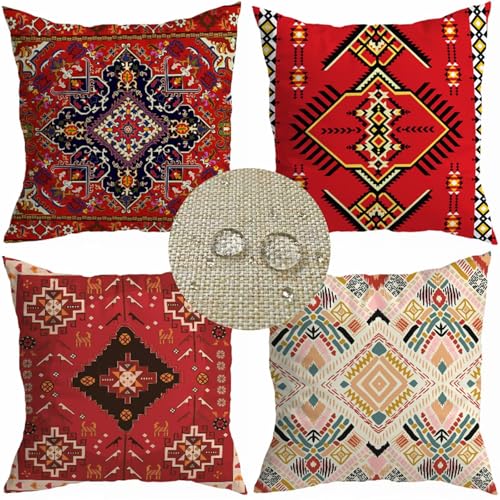 Housse de coussin 35x35cm imperméable en lin résistant pour protéger vos sièges - 2