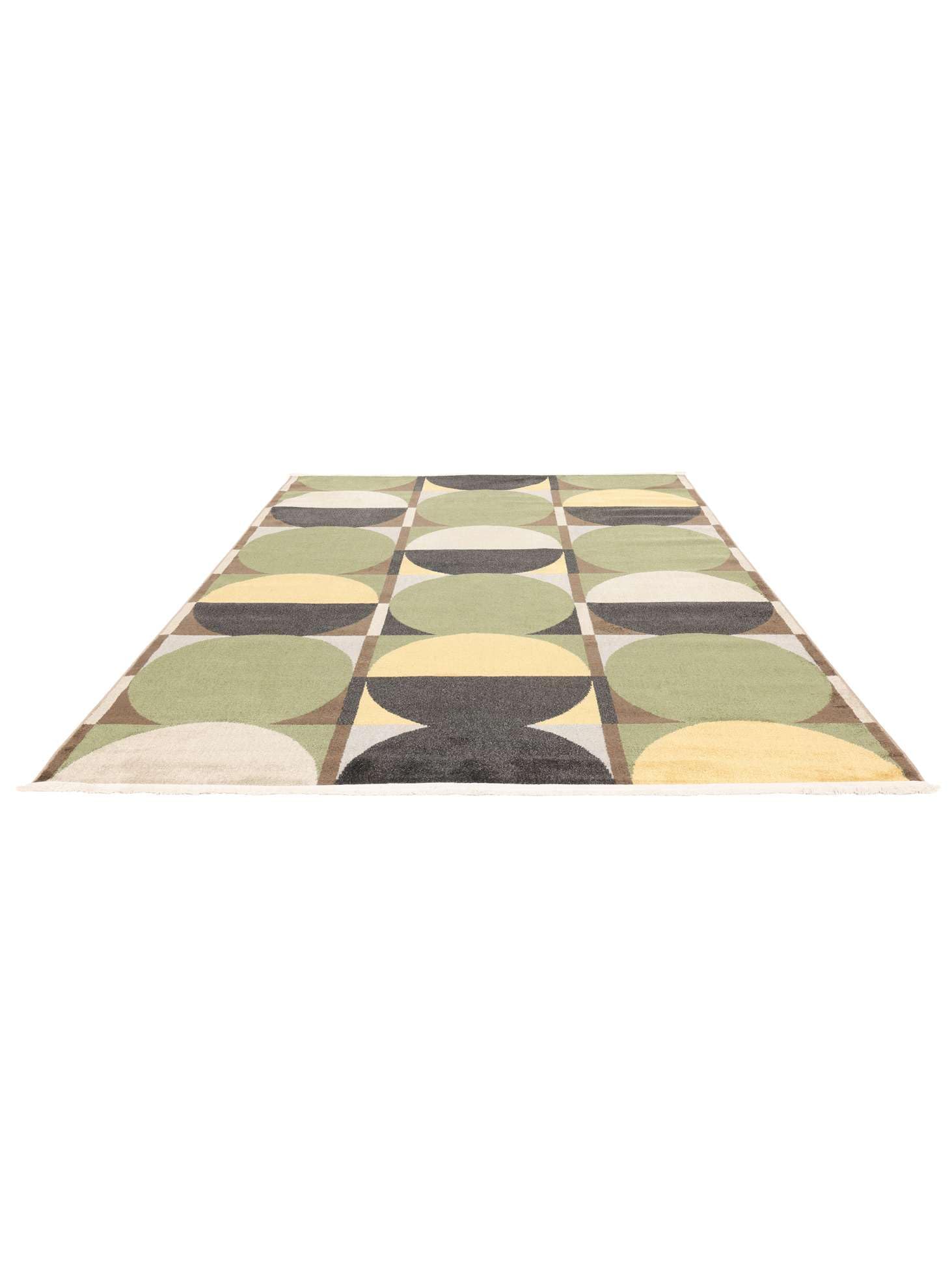 RugVista Jeff, Teppich, Moderne Teppiche, 160 x 230 cm, Rechteckig, Mittlerer Stapel, Wohnzimmer, Schlafzimmer, Maschinenwäsche, Oeko_tex_100, Grün