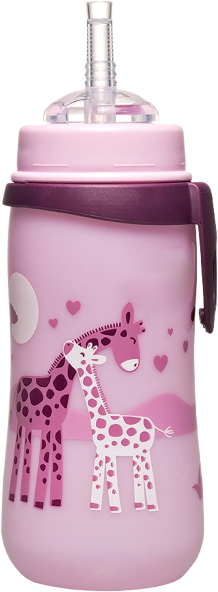 Nip, Straw Cup, Spill Proof Drinking Spout, 330 mL, 100% BPA Free, Giraffe