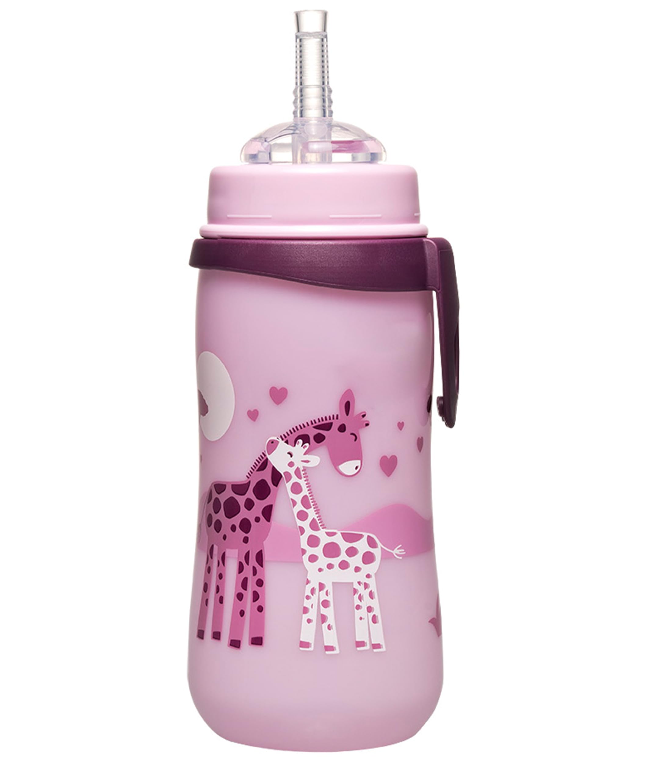 nipNip, Straw Cup, Spill Proof Drinking Spout, 330 mL, 100% BPA Free, Giraffe