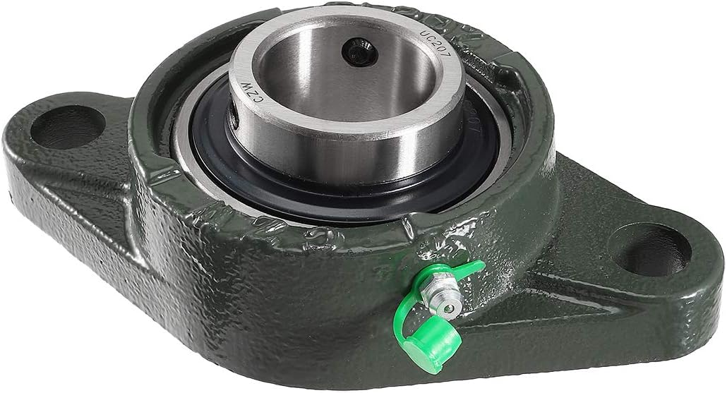 Pillow Block Transmission Parts Bearing UCFL207 35mm Dia Mounted Bear Two Boltflange Cast Hosing Model:60as192qo92