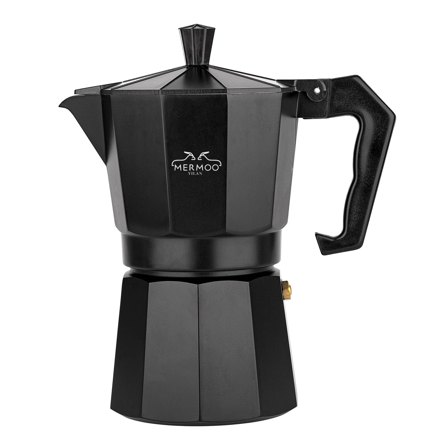 Moka Pot, 6-Cup Stovetop Espresso Maker, Aluminum Italian Coffee Maker with Heat-Resistant Handle for Cuban Coffee & Concentrate, Portable for Camping & Home Use