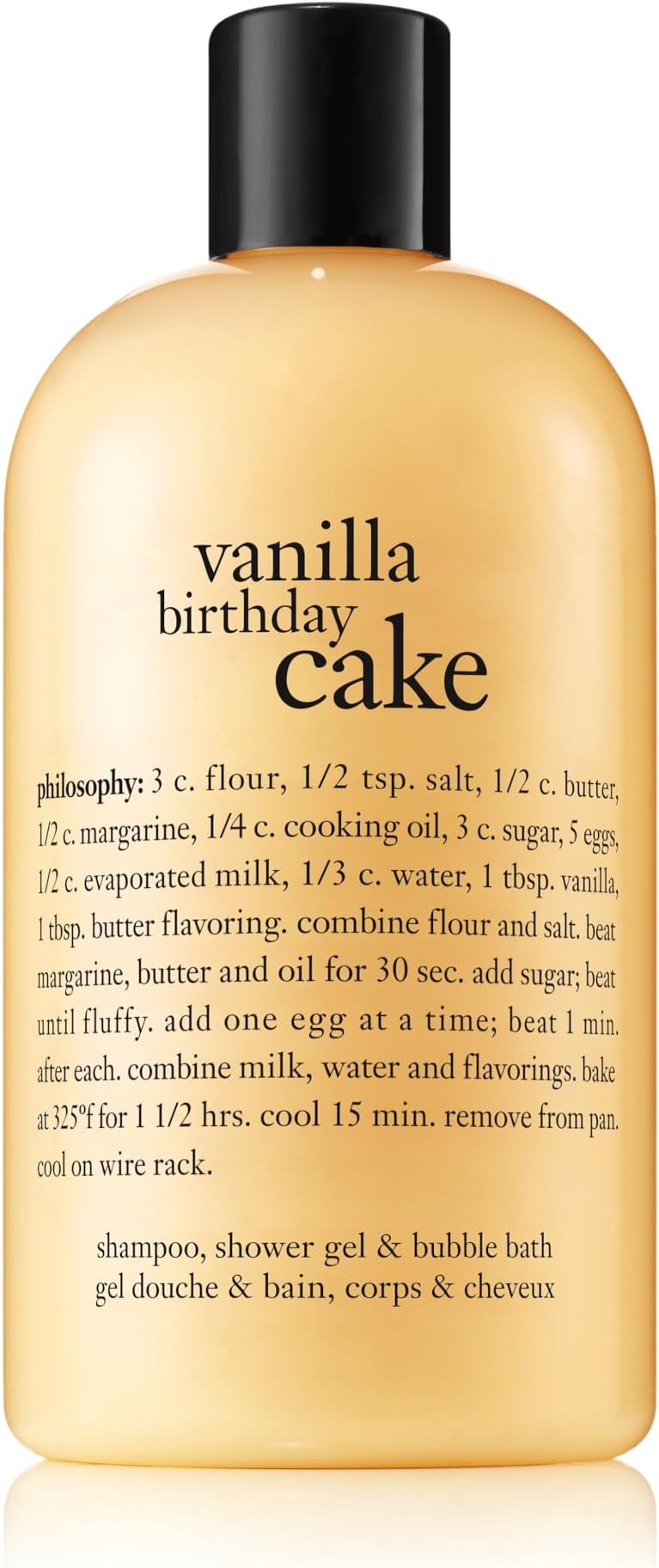 philosophy vanilla birthday cake shower gel | 480ml | bubble bath | body wash