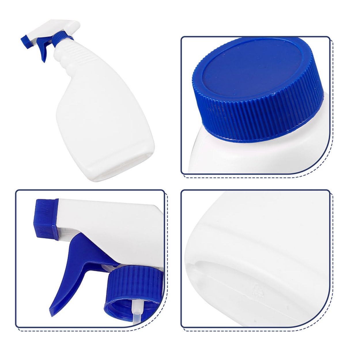 Hemobllo 8Piezas Botellas Pulverizadoras Recargables de Pack de Botellas de Spray para Limpieza y Plantas Fabricadas Pe para Doméstico y Comercial