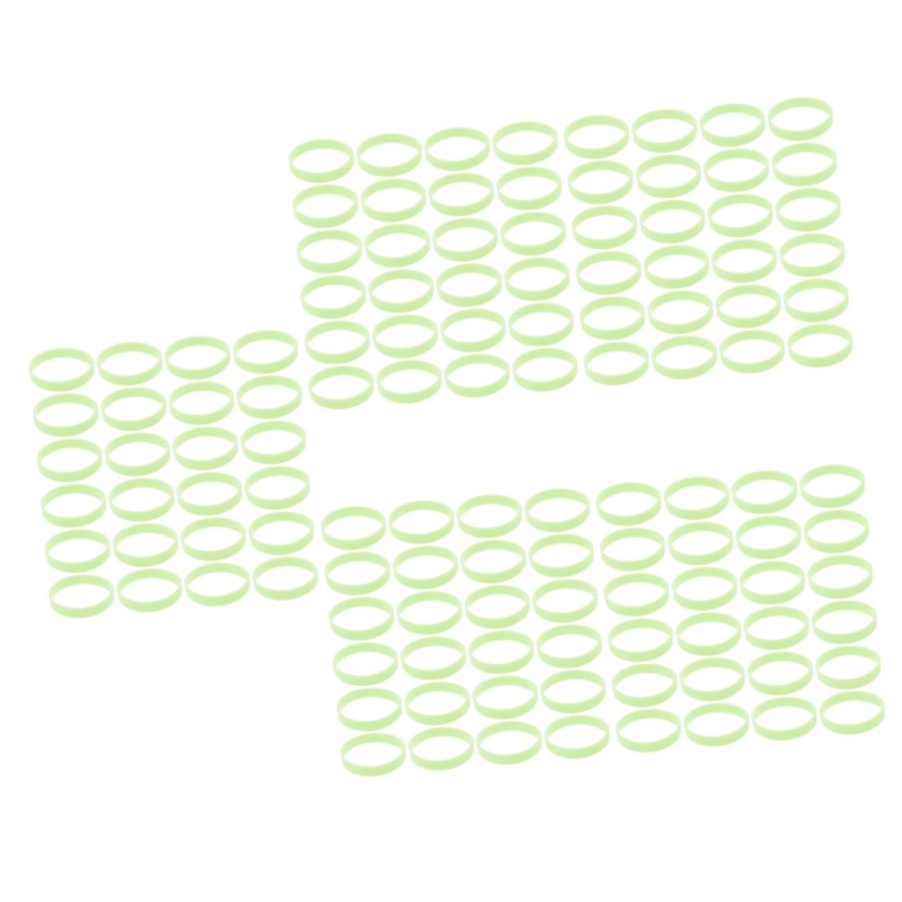 ibasenice 500 Piezas Pulsera de silicona luminosa brazaletes para niños varitas luminosas para niños VIP pulseras luminosas pulseras fluorescentes pulseras LED pulsera luminosa gel de sílice