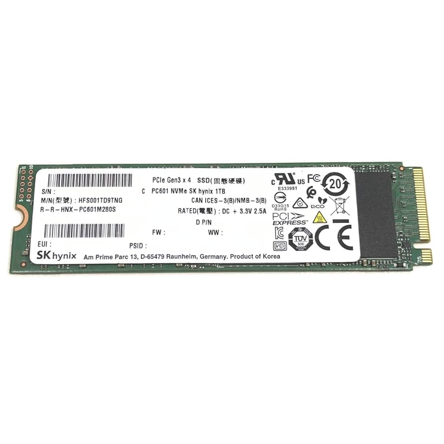 Amazon | SK Hynix PC601 1TB SSD PCIe NVMe M.2 2280