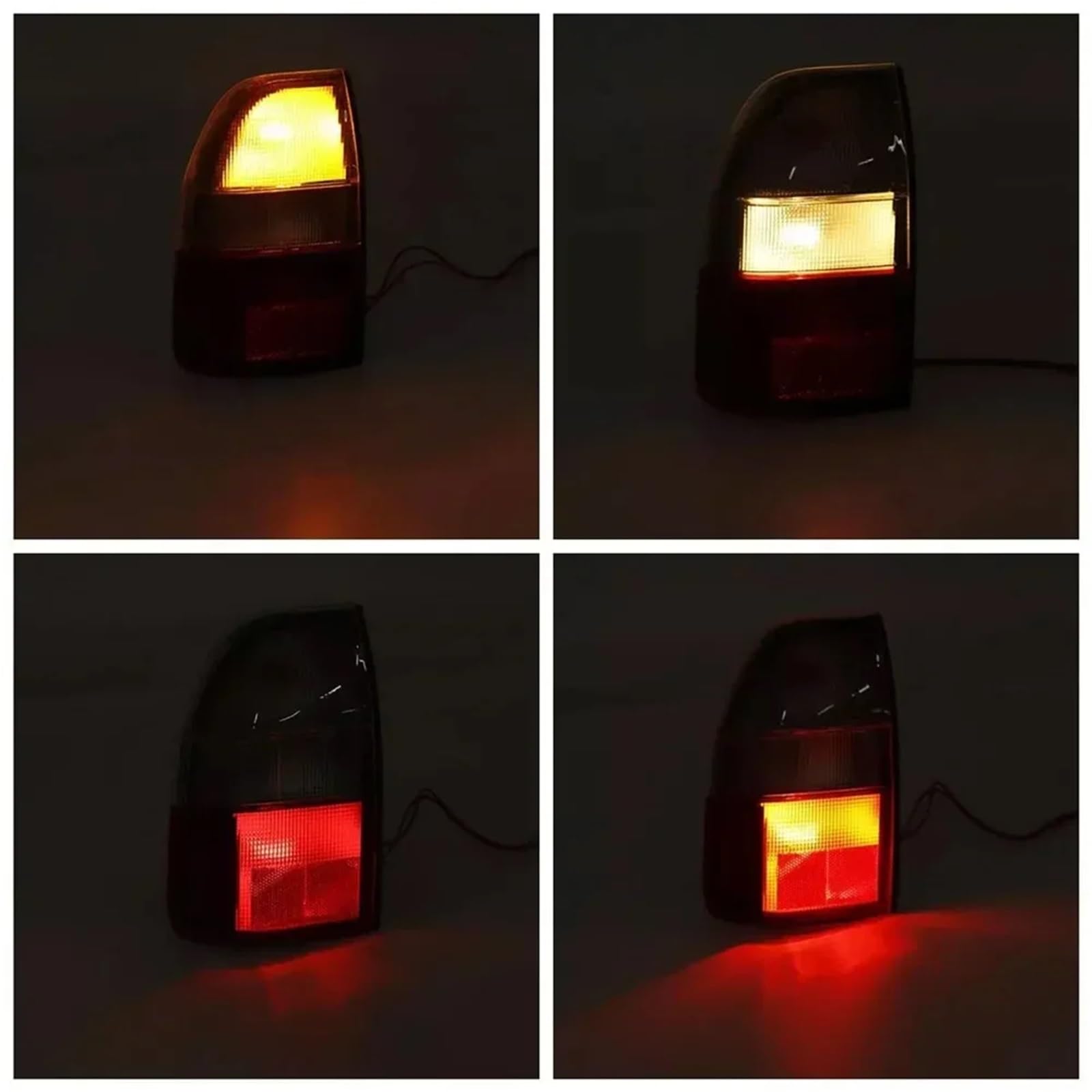 Lampa tylna zespolona 2 szt. lewa i prawa tylna lampa boczna w kolorze przezroczystym i czerwonym do L200 MK3 1995-2006(Left right 2pcs)