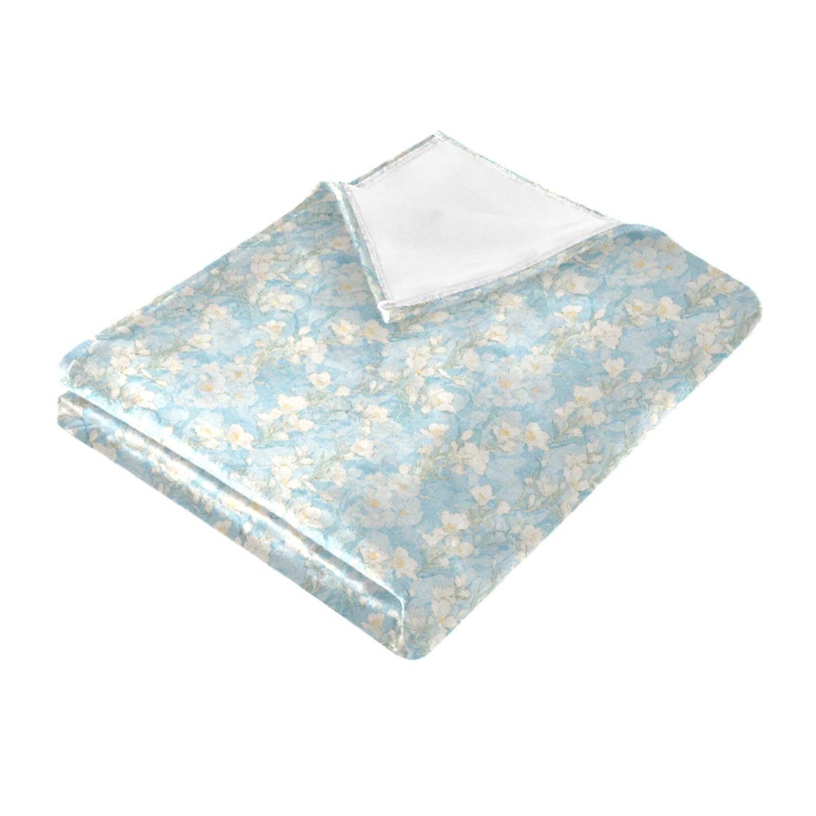 Couverture bleue dessin animé 152x228 cm pour canapé de chambre ado