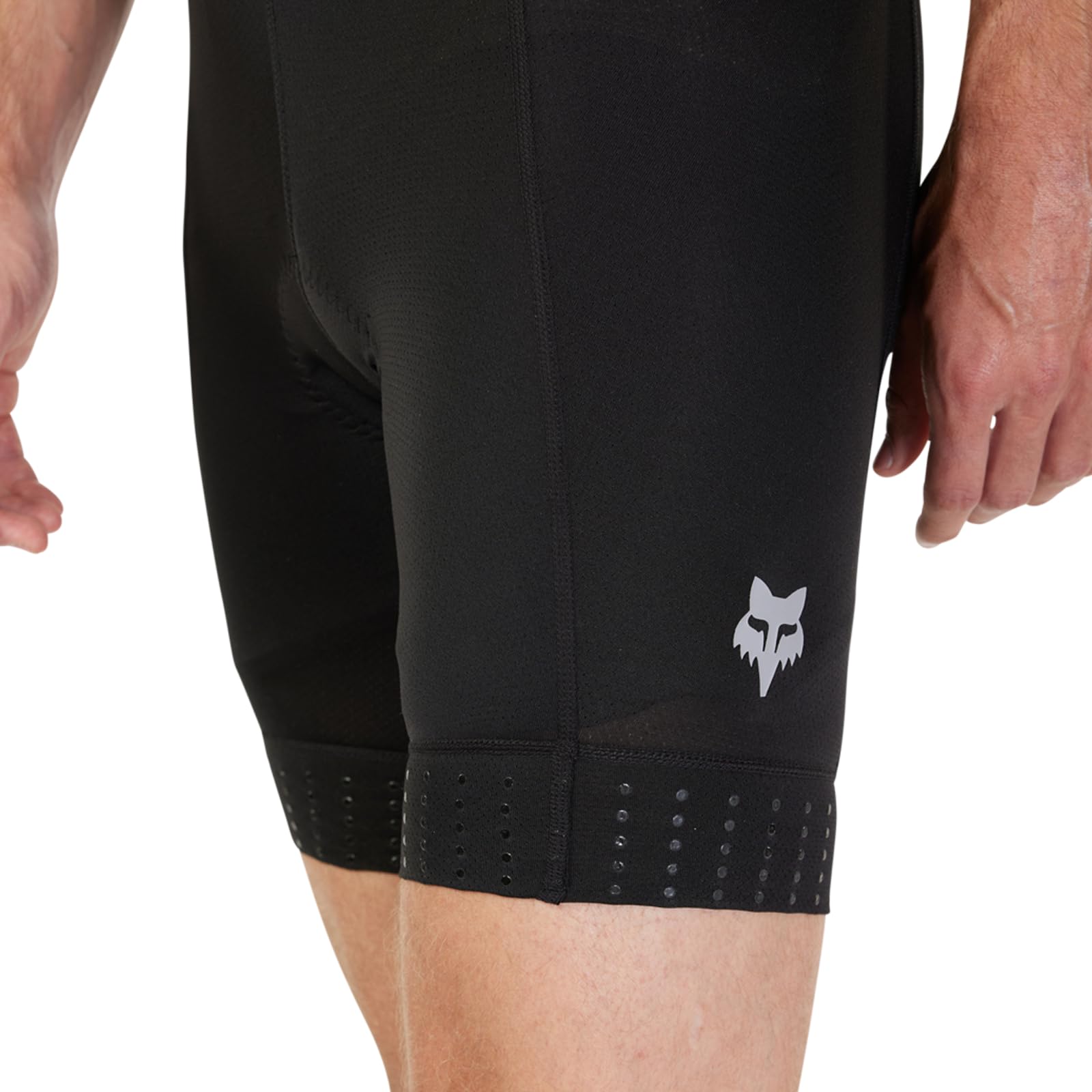 Fox Racing Męskie spodenki Tecbase na szelkach, czarne, XL, Czarny, XL