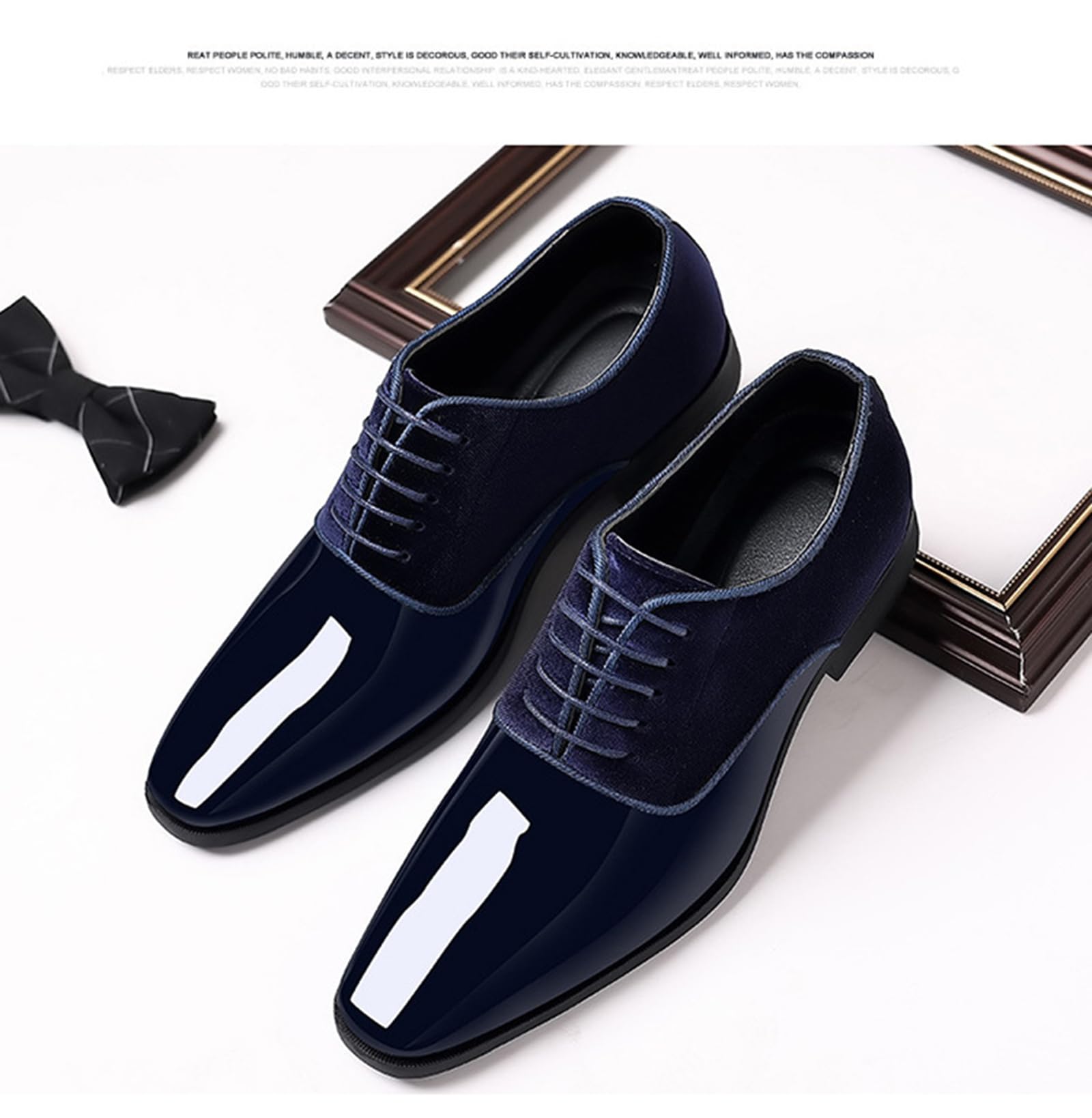 Chaussures Oxford En Cuir Véritable Pour Homme - Lacets, Bout Rond, Semelle Caoutchouc Antidérapante, Talon 2.5 Cm