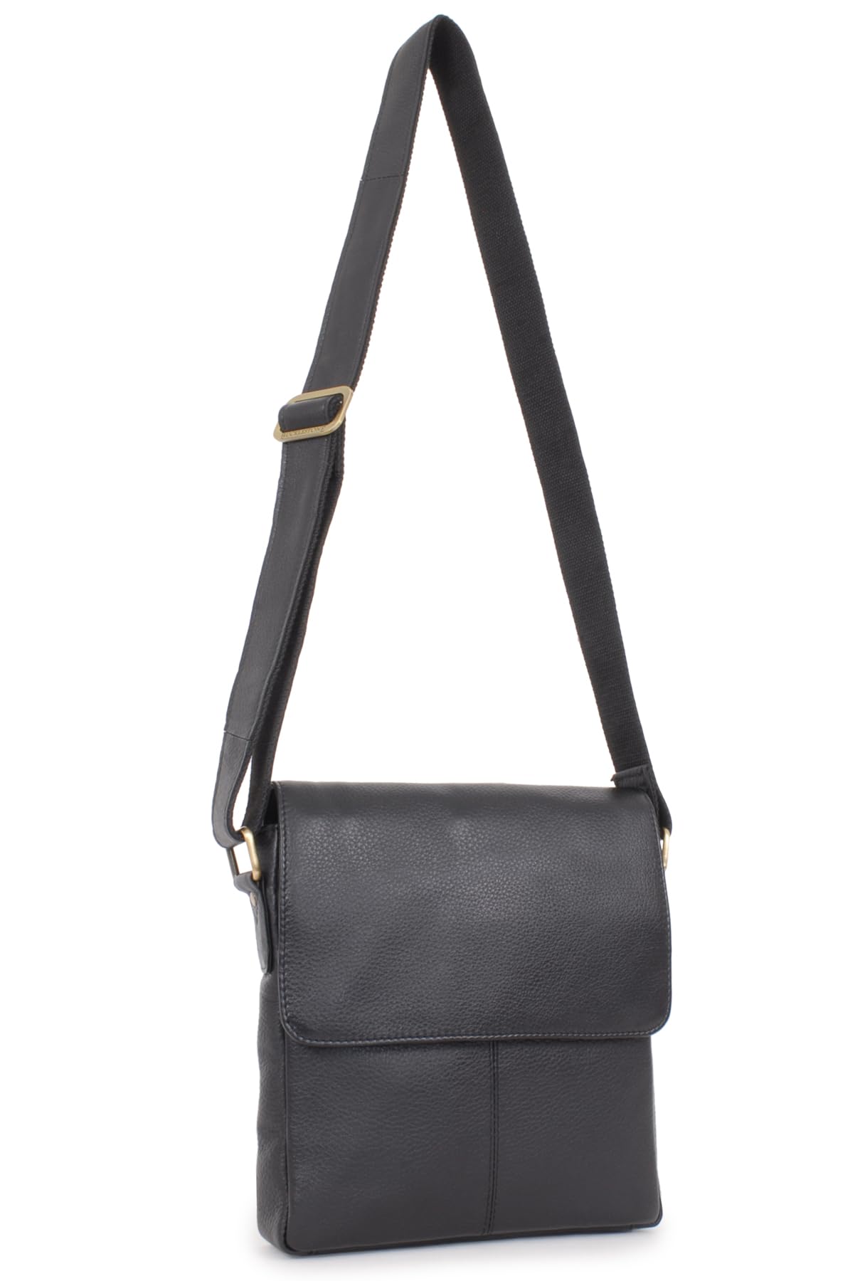 Męska Torba Listonoszka ze Skóry - Mała Travel Crossbody/Messenger Bag dla Mężczyzn - Smukły Satchel z Wieloma Kieszeniami - Dublin