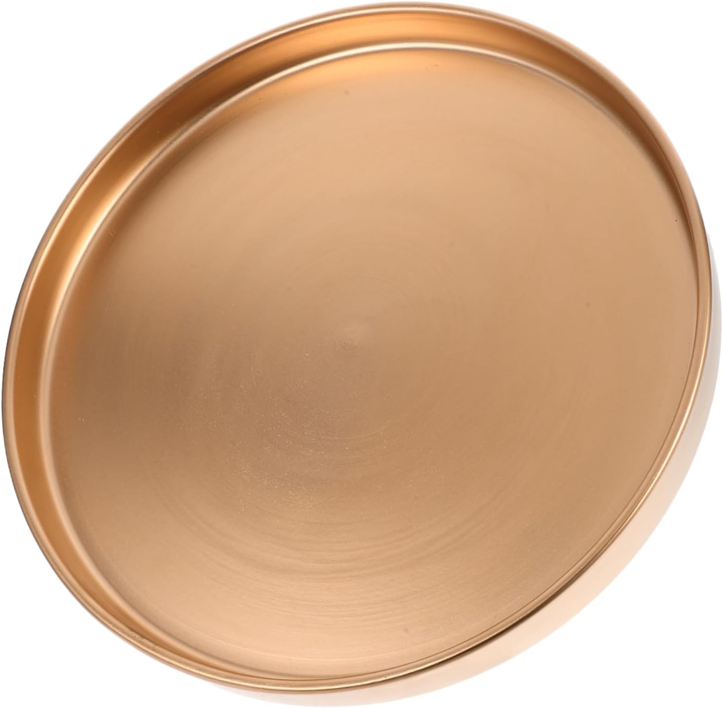 Ceramic Plant Saucer for Indoor and Outdoor Use Round Flower Pot Drainage Tray Elegant Gold Finish Versatile and Sturdy for Potted