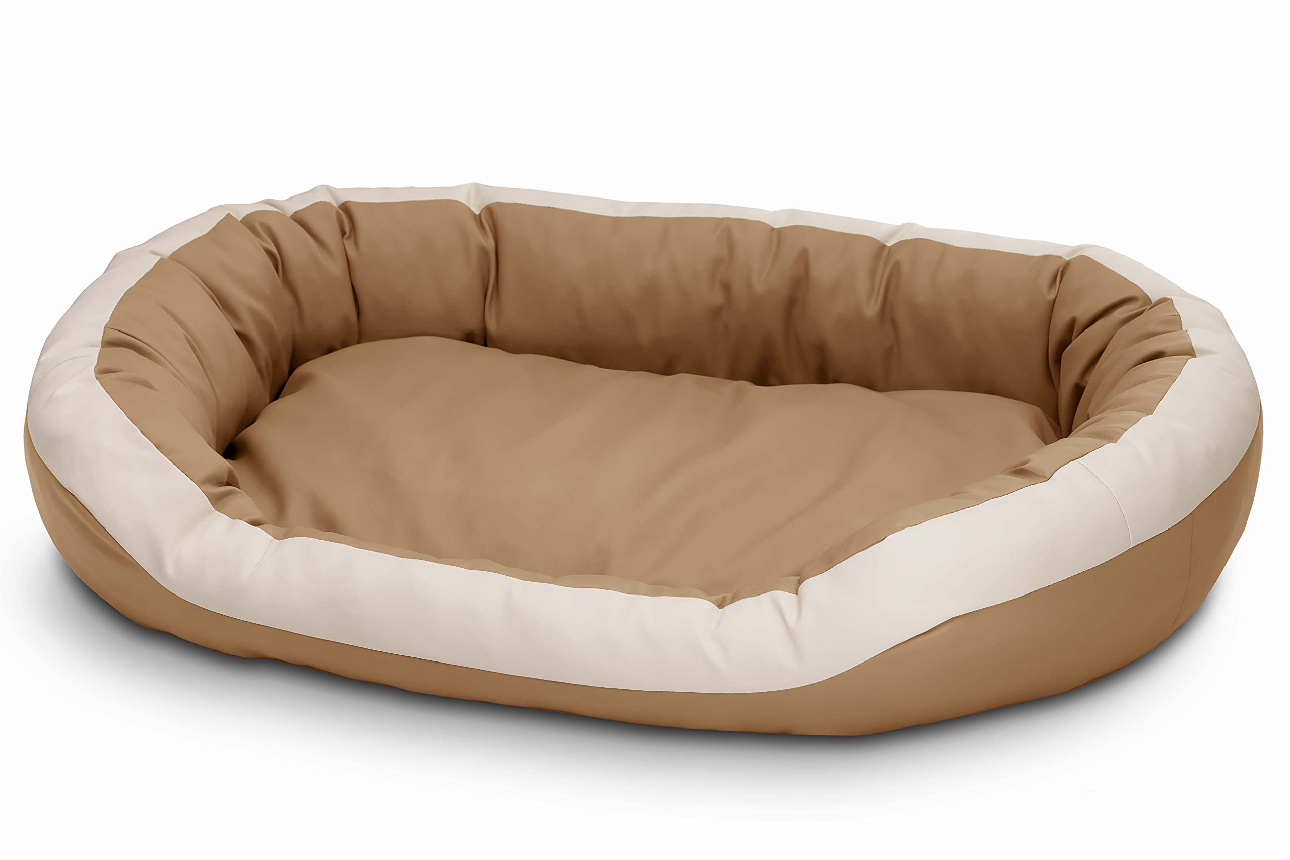 Cama para perros de cuero ecológico, suave para perros medianos y grandes, cama mullida para perros, sofá Luxus XL/XXL