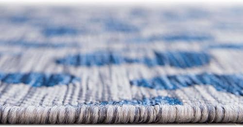 Miniatura 10 de Unique Loom Outdoor Safari Collection - Alfombra de área (3 pies 3 pulgadas, redonda, gris clarogris)