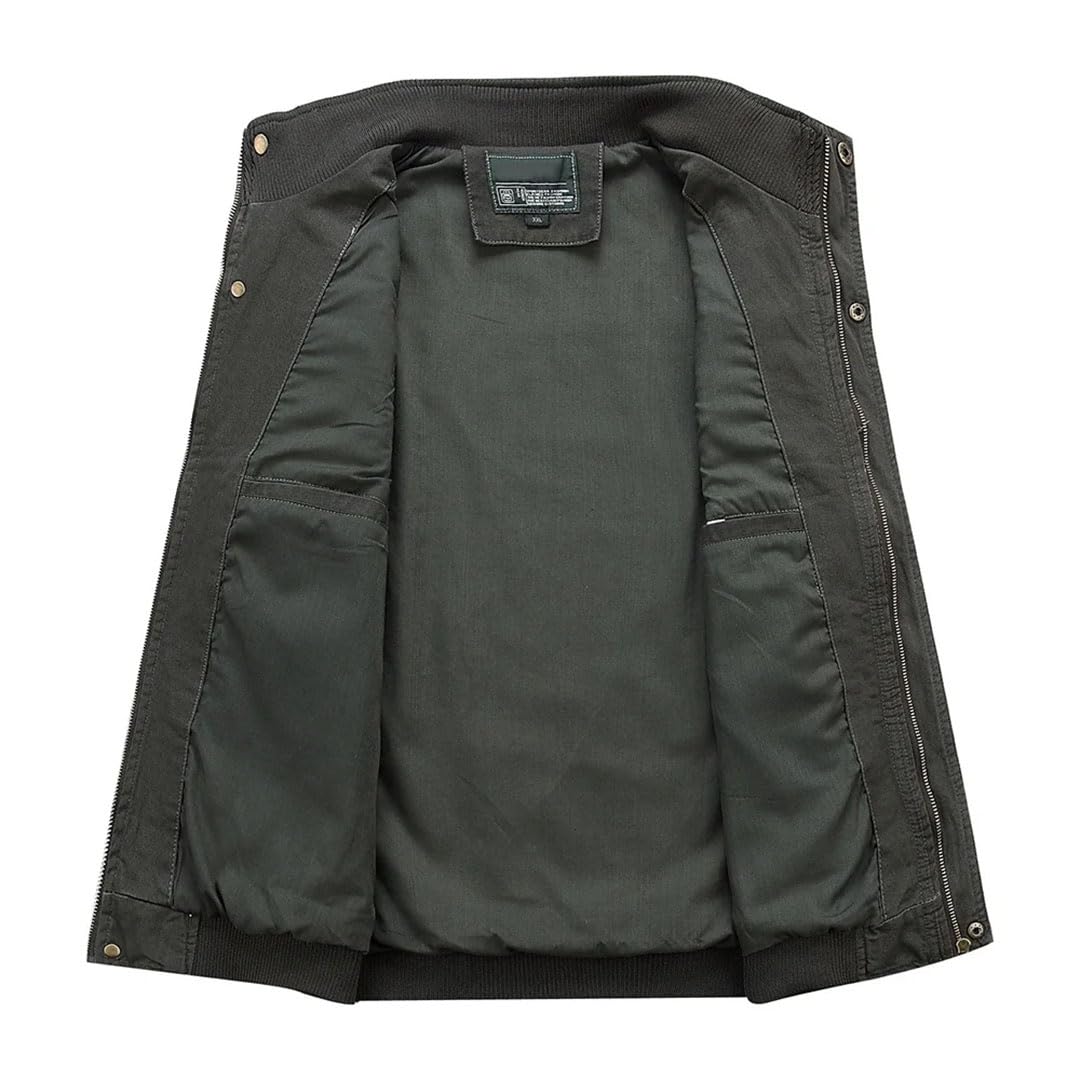 Gilet da uomo Multi Tasche Cotone Gilet di Grandi Dimensioni Maschio Senza Maniche Giacche Gilet Da Pesca