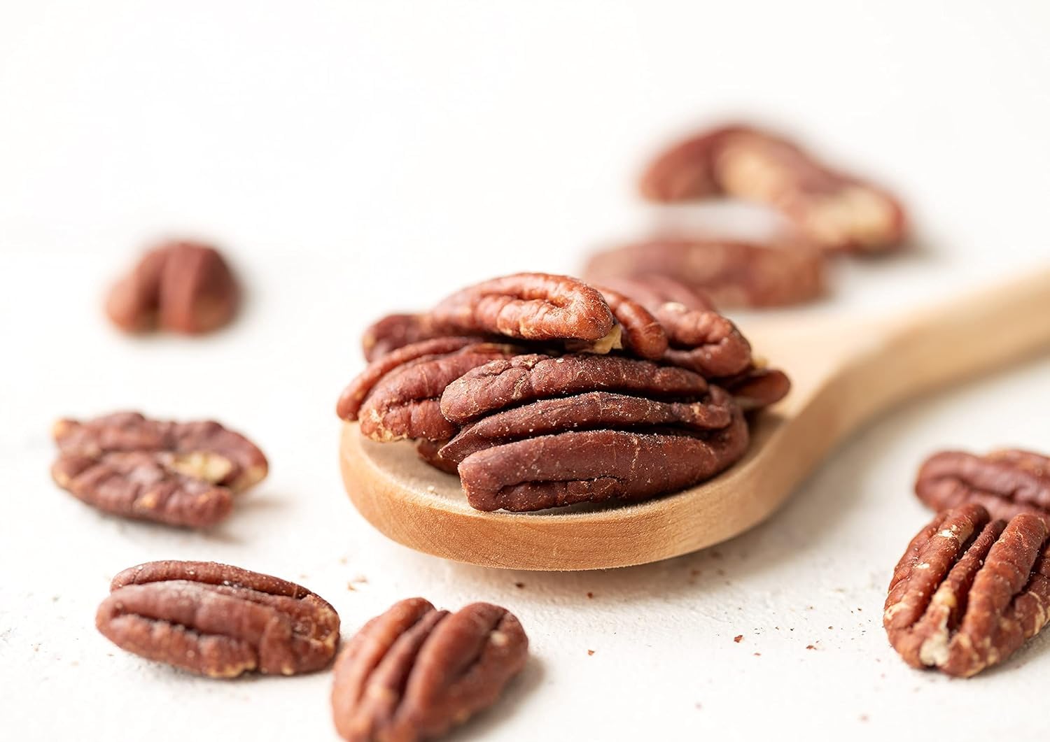 Dry Roasted Pecan Halves with Himalayan Salt, 2 Pounds – Oven Roasted Lightly Salted Pecan Nuts, No Oil Added, Vegan Snack, Kosher, Keto, Bulk. Good Source of Protein and Fiber. Great for Salads