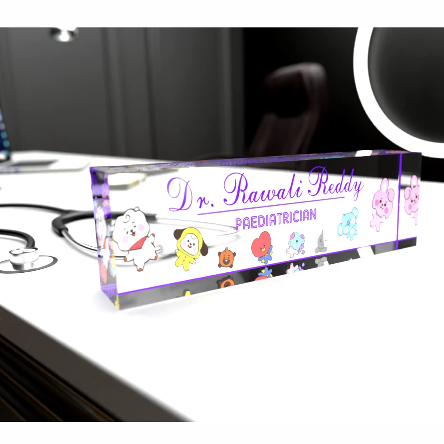 OOCLAS Desk Name Plate for Doctors, Acrylic Desk Name Plates, Custom Sign Plate, Personalized Nameplate In Size 8 X 2.50 X 1.25 Inches (B09VCFSQZL) Amazon Price History, Amazon Price Tracker