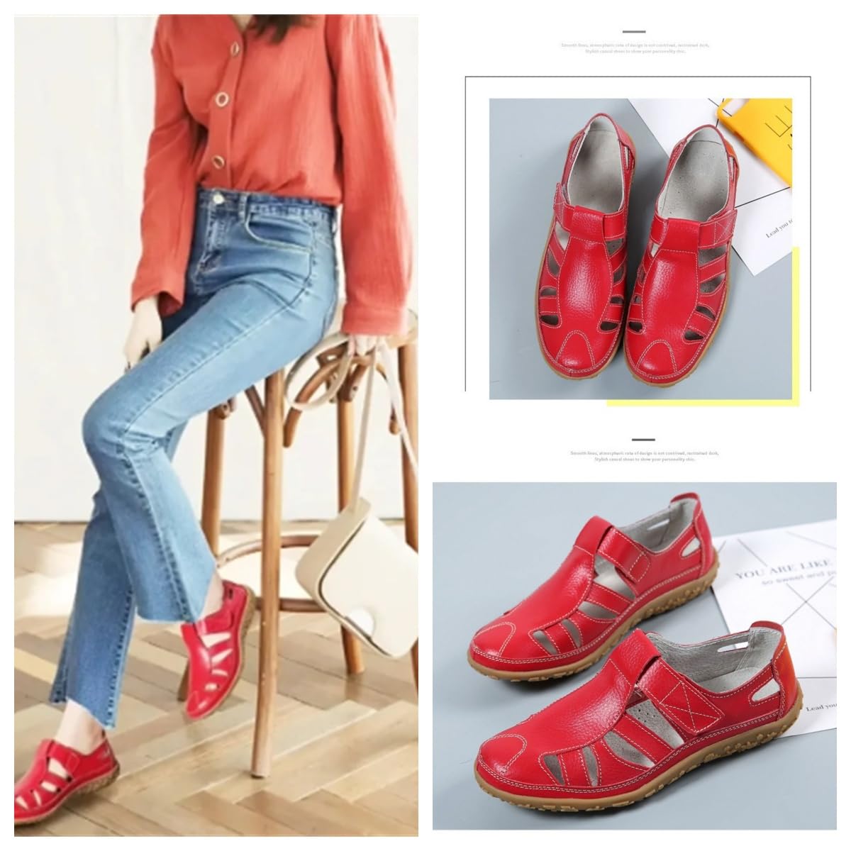 Sandali ortopedici da donna retrò con supporto dell'arco plantare, sandali da donna con punta chiusa, sandali leggeri antiscivolo piatti da spiaggia