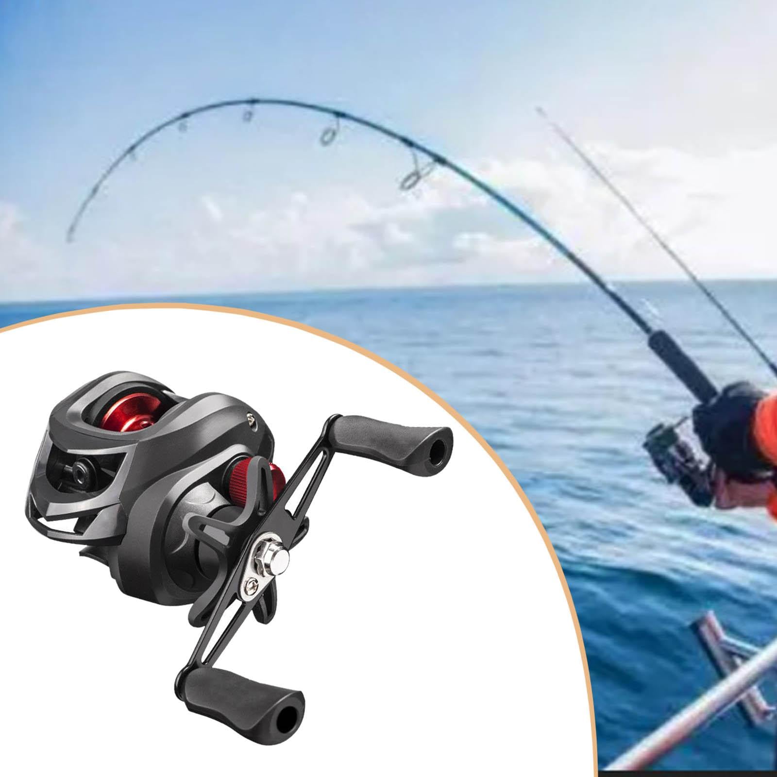 Harilla 7,2:1 Übersetzungsverhältnis High Baitcaster Angelrolle Baitcasting Rolle 12+1BB bis zu 8kg 15 Level Magnetbremse für Salzwasser Süßw