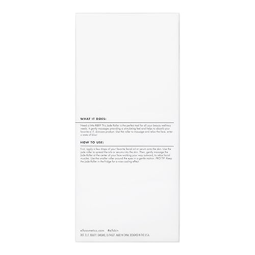 Miniatura 3 de e.l.f. SKIN Rodillo de jade, rodillo facial para masajear y destruir la piel, masajear suavemente, suavizar y aumentar la vitalidad de la piel