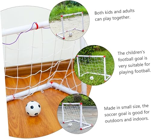 Miniatura 4 de Luxshiny Portería de fútbol portátil plegable para puerta de fútbol ligera resistente a la intemperie para jugar en interiores y exteriores,