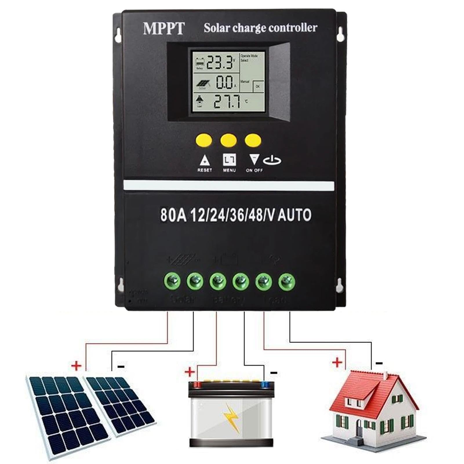 Convertitore di energia solare regolabile | Regolatore del pannello solare | Regolatore di potenza per lampioni solari, regolatore di potenza solare avanzato, regolatore di conversione dell'energia | Regolatore di per lampioni , regolatore di solare avanz