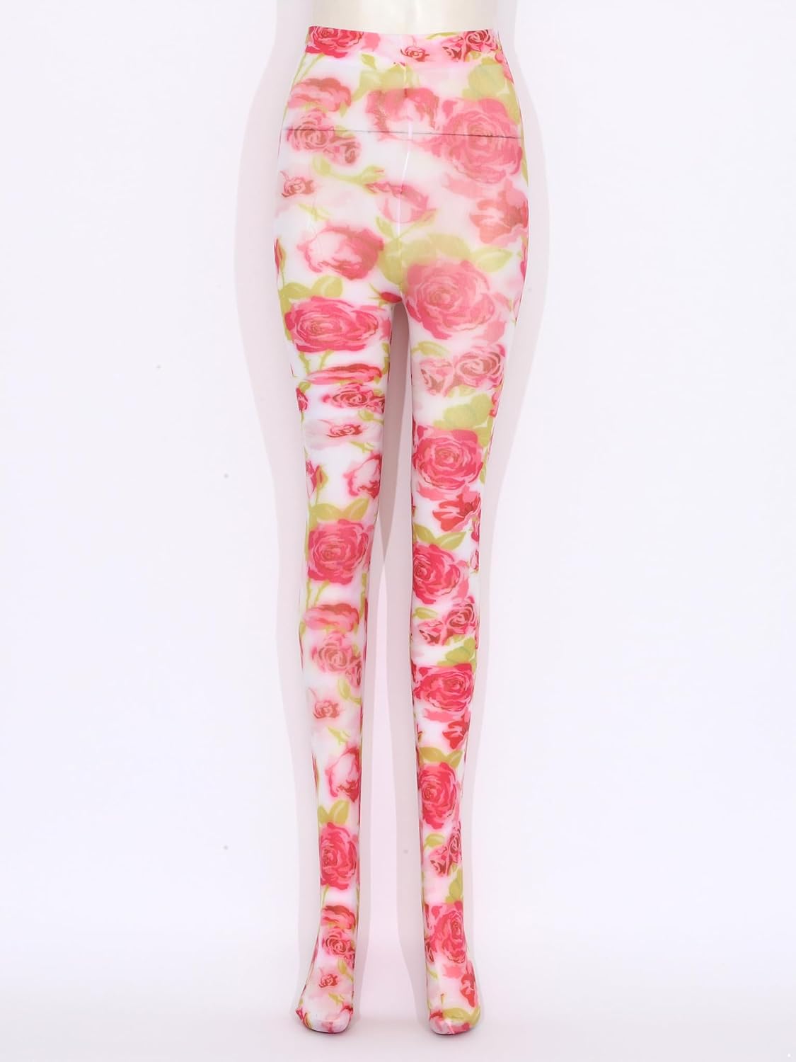 Women's Y2K Tie Dye Pantyhose Halloween Vintage 60s Printed Funky Stockings Sheer Leggings