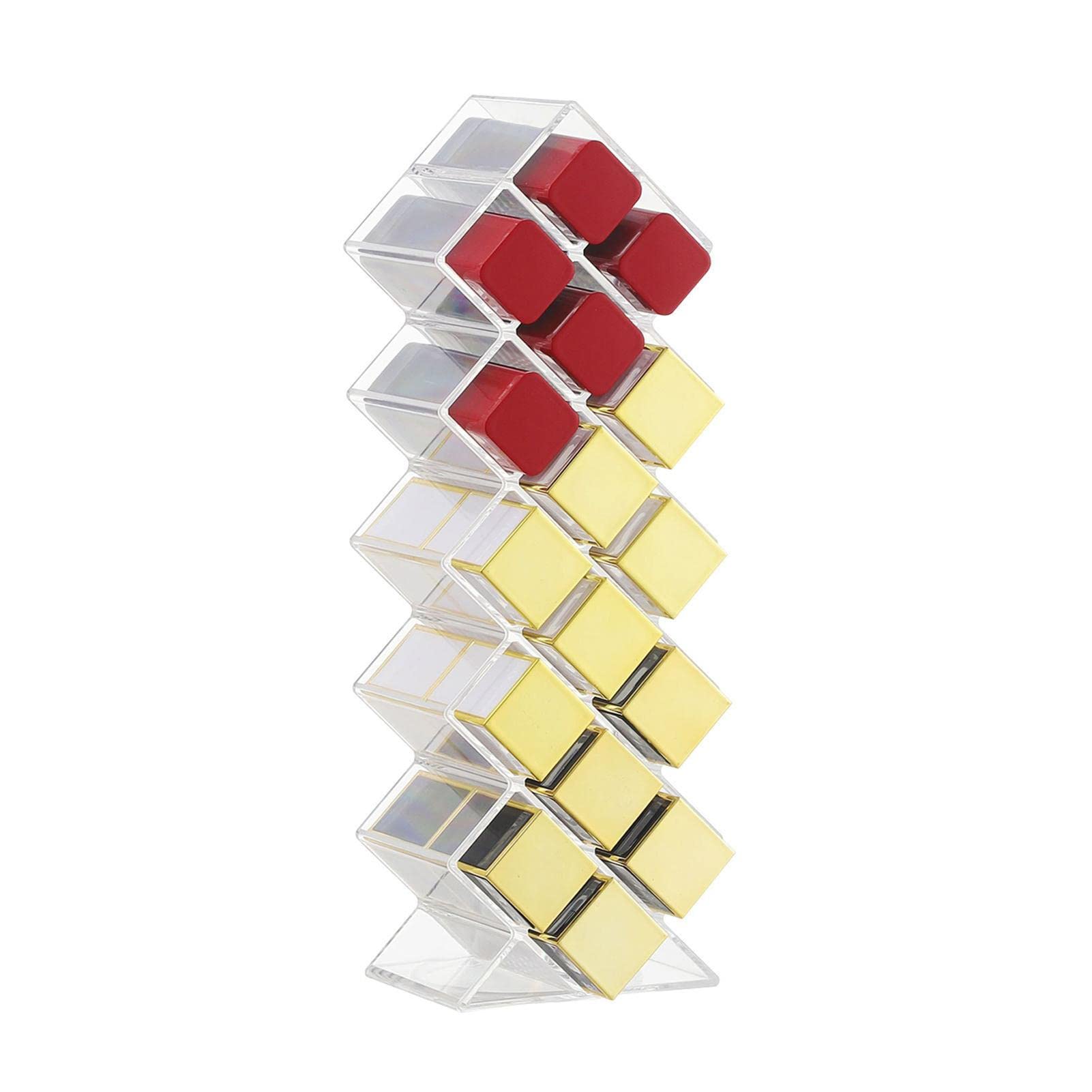 Make-up organizer, stofdichte lippenstifthouder, doorzichtige acryl lipgloss houder, standaard lippenstifthouder, make-up organizer capaciteit, geschikt voor kaptafel, kaptafel en aanrecht