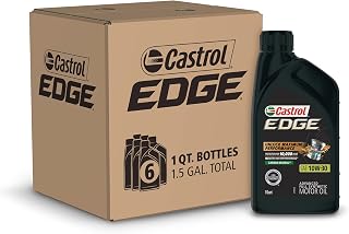 Castrol 06245 Edge 10W-30 SPT Synthetic Motor Oil - 1 Quart Bottle, (Pack of 6)