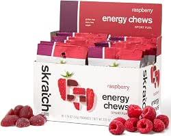 Skratch Labs Energy Chews, Gel Alternative, Raspberry, 10 Pack |